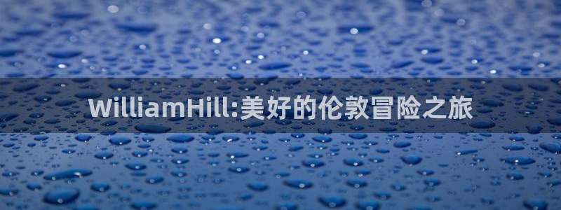 k8凯发注册平台：WilliamHill:美好的伦敦冒险之旅